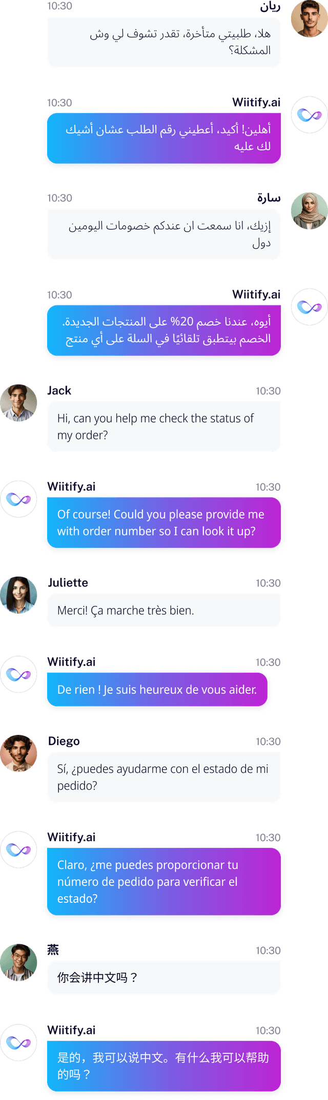Multilingual Chat Demo